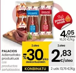 Oferta de Palacios  por 4,05€ en Eroski