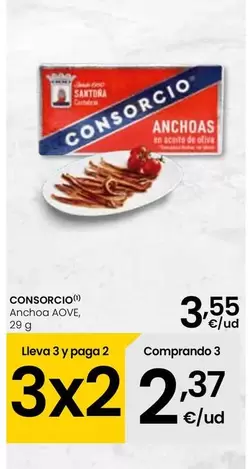 Oferta de Consorcio - Anchoa Aove por 3,55€ en Eroski