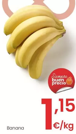 Oferta de Banana por 1,15€ en Eroski