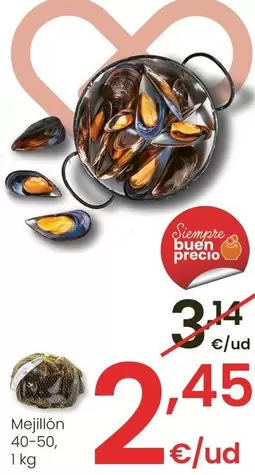 Oferta de Mejillon por 2,45€ en Eroski