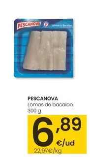 Oferta de Pescanova - Lomos De Bacalao por 6,89€ en Eroski