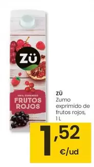 Oferta de Zumo Exprimido De Frutos Rojos por 1,52€ en Eroski