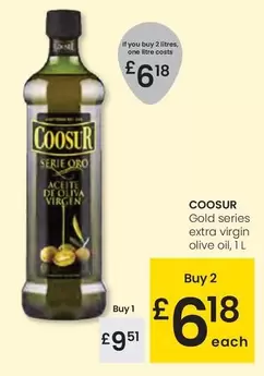 Oferta de Coosur - Gold Series Extra Virgin Olive Oil por 9,51€ en Eroski