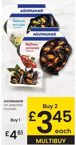 Oferta de Aguinamar - On Selected Mussels por 4,61€ en Eroski