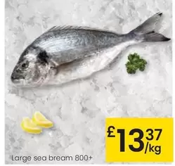 Oferta de Large Sea Bream 800+ por 13,37€ en Eroski