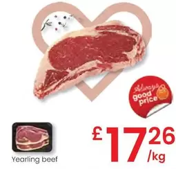 Oferta de Yearling Beef por 17,26€ en Eroski