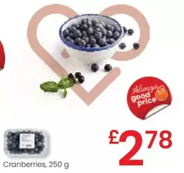 Oferta de Cranberries por 2,78€ en Eroski