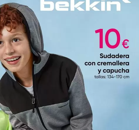 Oferta de Sudadera Con Cremallera Y Capucha en Pepco