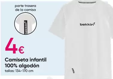 Oferta de Camiseta Infantil 100% Algodón por 4€ en Pepco