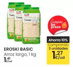 Oferta de Eroski - Basic Arroz Largo por 1,41€ en Eroski