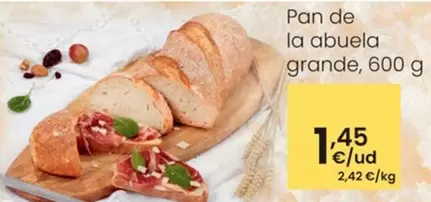 Oferta de Pan -  De La Abuela Grande por 1,45€ en Eroski