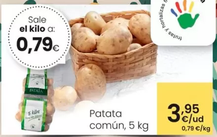 Oferta de Patata Comun por 3,95€ en Eroski