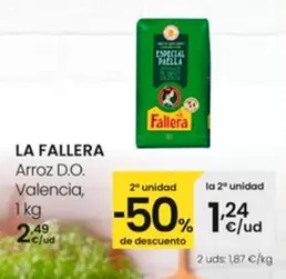 Oferta de La Fallera - Arroz D.O. Valencia por 2,49€ en Eroski