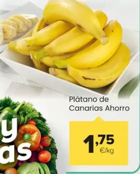 Oferta de Plátano De Canarias Ahorro por 1,75€ en Autoservicios Familia