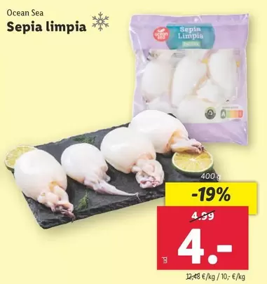 Oferta de Ocean Sea - Sepia Limpia por 4€ en Lidl