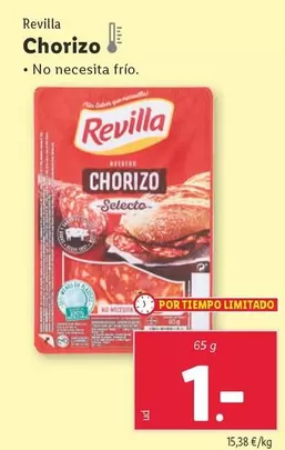 Oferta de Revilla - Chorizo por 1€ en Lidl