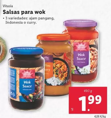 Oferta de Vitasia - Salsas Para Wok por 1,99€ en Lidl