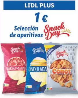 Oferta de Snack Day - Seleccion De Aperitivos por 1€ en Lidl