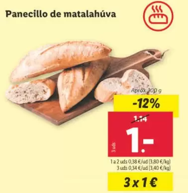 Oferta de Panecillo De Matalahuva por 1€ en Lidl