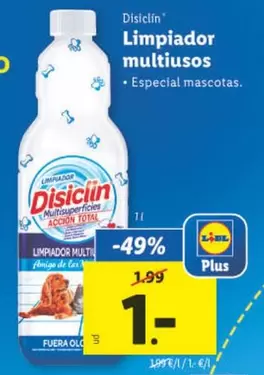 Oferta de Disiclin - Limpiador Multiusos por 1€ en Lidl