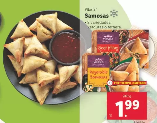 Oferta de Vitasia - Samosas por 1,99€ en Lidl