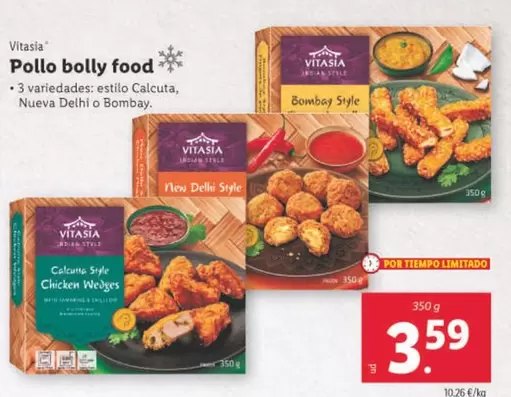 Oferta de Vitasia - Pollo Bolly Food por 3,59€ en Lidl