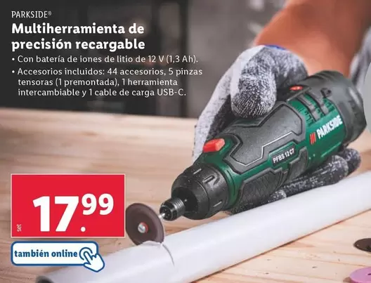 Oferta de Parkside - Multiherramienta De Precisión Recargable  por 17,99€ en Lidl