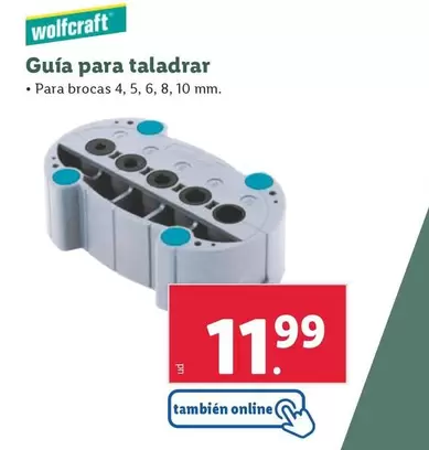 Oferta de Wolfcraft - Guia Para Taladrar por 11,99€ en Lidl