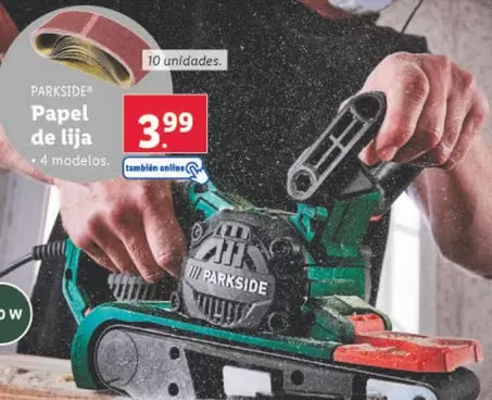 Oferta de Parkside - Papel De Lija por 3,99€ en Lidl