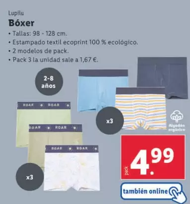 Oferta de Lupilu - Bóxer por 4,99€ en Lidl