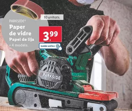 Oferta de Parkside - Papel De Lija  por 3,99€ en Lidl