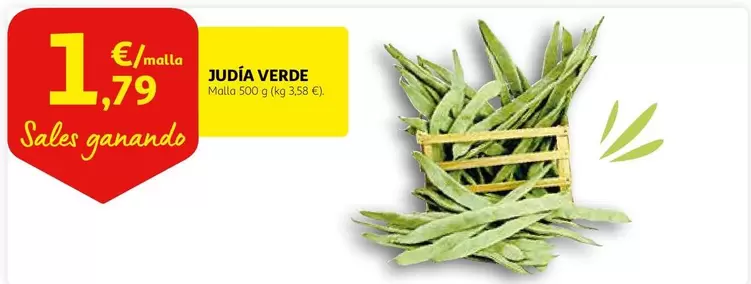 Oferta de Judía Verde por 1,79€ en Alcampo