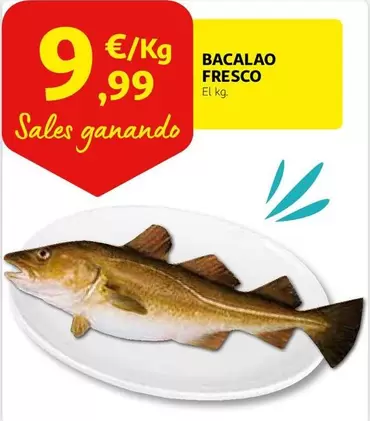 Oferta de Bacalao Fresco por 9,99€ en Alcampo