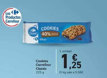 Oferta de Carrefour Classic - Cookies  por 1,25€ en Carrefour Express