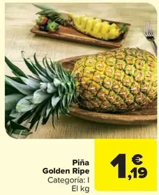 Oferta de Piña Golden Ripe por 1,19€ en Carrefour Market