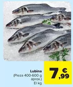 Oferta de Lubina por 7,99€ en Carrefour Market