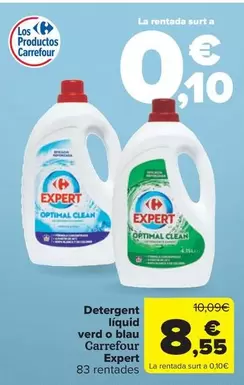 Oferta de Carrefour - Detergente Líquido Verde O Azul Expert por 8,55€ en Carrefour Market