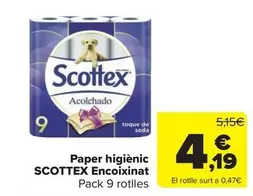 Oferta de Scottex - Papel Higienico Acolchado por 4,19€ en Carrefour Market