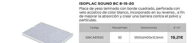 Oferta de Isoplac Sound  por 19,21€ en Isolana