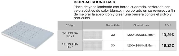 Oferta de Isoplac Sound Ba R por 19,21€ en Isolana