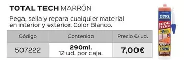 Oferta de Ceys - Total Tech Marrón por 7€ en Isolana