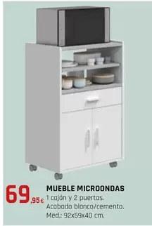 Oferta de Mueble Microondas por 69,95€ en CMB Bricolage