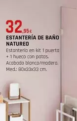 Oferta de Estantería De Baño Natureo por 32,95€ en CMB Bricolage