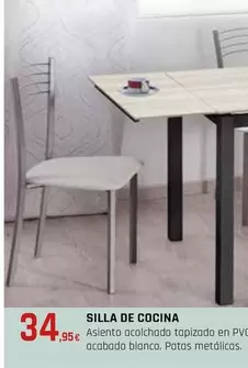 Oferta de Silla De Cocina por 34,95€ en CMB Bricolage