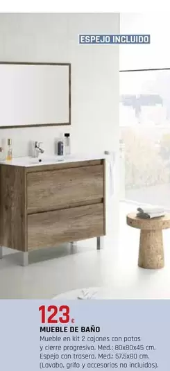 Oferta de Mueble De Baño por 123€ en CMB Bricolage