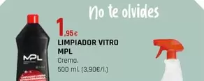 Oferta de Mpl - Limpiador Vitro por 1,95€ en CMB Bricolage