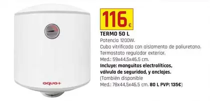 Oferta de Termo 50 L por 116€ en CMB Bricolage