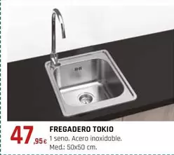 Oferta de Fregadero Tokio por 47,95€ en CMB Bricolage