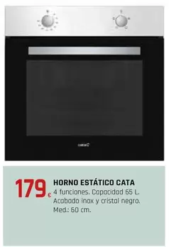 Oferta de Cata - Horno Estático por 179€ en CMB Bricolage