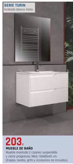 Oferta de Serie Turin Mueble De Baño por 203€ en CMB Bricolage